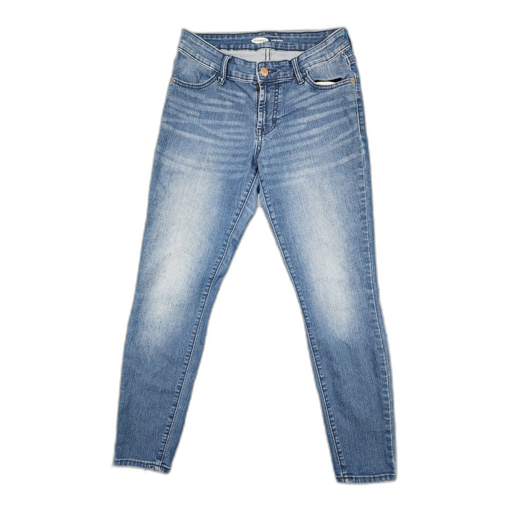 Old Navy Women's Size 2 Blue Super Skinny Mid Rise Denim Jeans